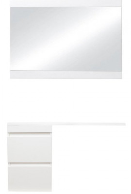 Комплект мебели Style Line Даллас 100 L Люкс Plus подвесной, белый