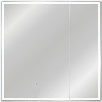 Зеркальный шкаф в ванную Style Line Квартет 80 СС-00002375 с подсветкой белый