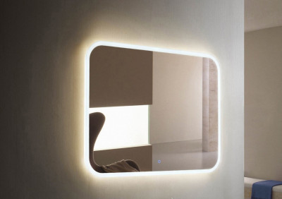 Зеркало в ванную с LED подсветкой Relisan JASMINГл000024308, 80x60 прямоугольное