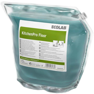 Ecolab KitchenPro Floor сильнощелочное средство для уборки пола в зоне кухни, 2 л