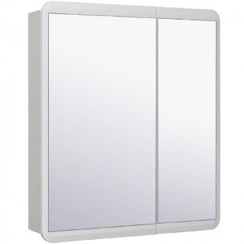Зеркальный шкаф в ванную Runo Эрика 70 УТ000003320 белый прямоугольное