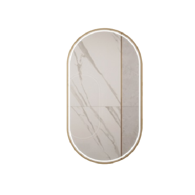 Зеркало в ванную Armadi Art Vallessi 568-G 60х110 см с подсветкой, золото