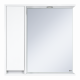 Зеркальный шкаф Misty Алиса - 75 белый левый Э-Али04075-01Л  (Э-Али04075-01Л)