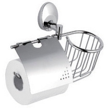 Держатель туалетной бумаги и освежителя воздуха Frap латунь/металл, хром (F1603-1)