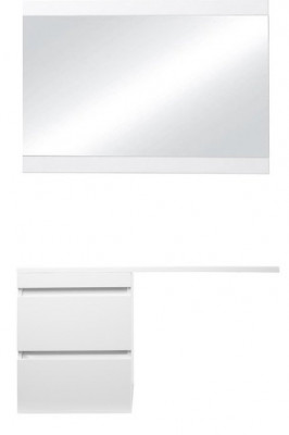 Комплект мебели Style Line Даллас 110 L Люкс Plus подвесной, белый