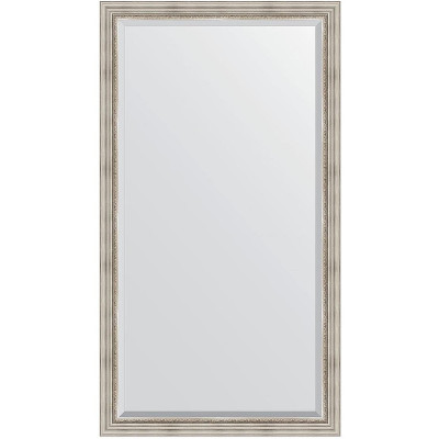 Зеркало напольное Evoform Exclusive Floor 201х111 BY 6158 с фацетом в багетной раме Римское серебро 88 мм
