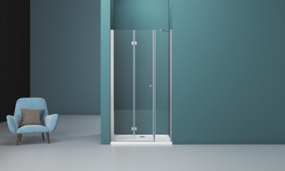 Душевая дверь Belbagno albano-bs-13-30+100-c-cr, стекло прозрачное