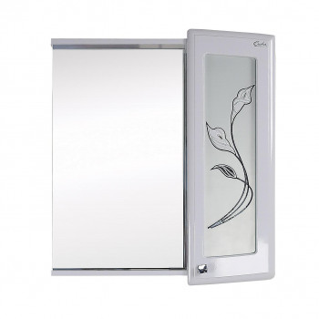 Зеркальный шкафчик Onika Валенсия 65 белый, правый, с подсветкой (206532)