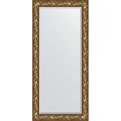 Зеркало настенное Evoform Exclusive 169х79 BY 3597 с фацетом в багетной раме Византия золото 99 мм