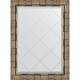 Зеркало настенное Evoform ExclusiveG 86х63 BY 4093 с гравировкой в багетной раме Серебряный бамбук 73 мм  (BY 4093)