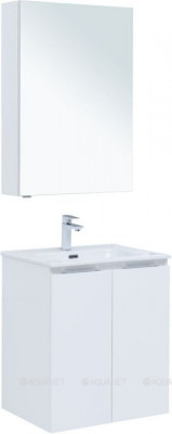Комплект мебели для ванной Aquanet Алвита New 60 2 дверцы, белый матовый (00274220)