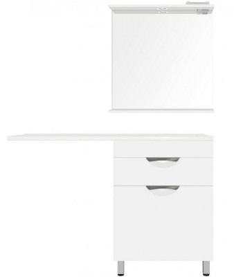 Комплект мебели для ванной Style Line Жасмин/Даллас 120 Люкс PLUS R 1 ящик б/к белый