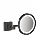 Косметическое зеркало Hansgrohe AddStoris 41790670 с подсветкой Ø 217 мм (черный матовый)  (41790670)