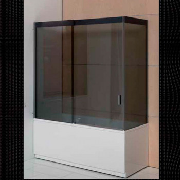 Balteco Forma 17 душевая шторка в угол, 170 см стекло тонированное/профиль матовый