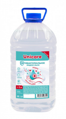 Антибактериальное жидкое мыло UNICARE, ПЭТ, 5л