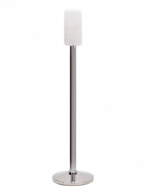 Мобильная стойка для дезинфекции рук в комплекте с сенсорным диспенсером (гель) MERIDA HARMONY из полированной нержавеющей стали