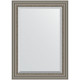 Зеркало настенное Evoform Exclusive 106х76 BY 1297 с фацетом в багетной раме Римское серебро 88 мм  (BY 1297)