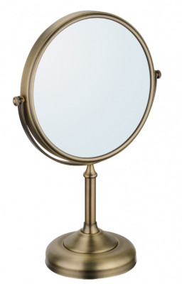 Зеркало FIXSEN Antik косметическое настольное (FX-61121A), цвет античная латунь