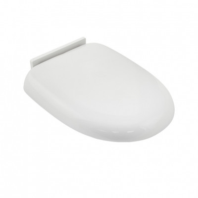 Крышка GFmark для унитаза белая пластиковая с микролифтом, заоваленная (Р07)