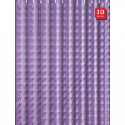 Шторка для ванны Frap полиэтилен, фиолетовый 180x200 см (F8751)