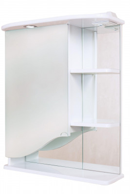 Зеркальный шкафчик Onika Виола 60 белый, левый, с подсветкой (206003)