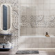 Стеклянная шторка на ванну 800х1400 WasserKRAFT Berkel 48P (48P01-80WHITE Fixed), белый  (48P01-80WHITE Fixed)