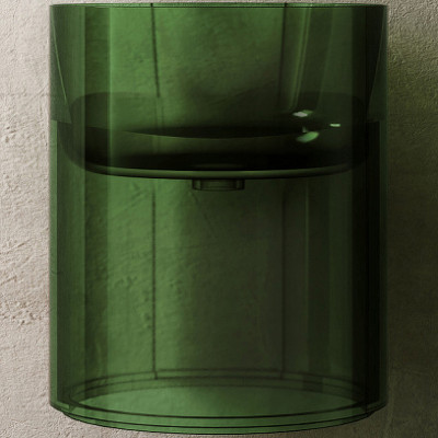 Раковина подвесная Abber Kristall 42 AT2704Emerald зеленая круглая
