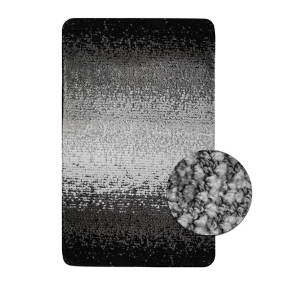 Коврик в ванную SILVER одинарный, черный переход, 50х80 см, 100% полиэстер САНАКС (02213)