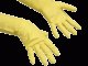 Резиновые перчатки Контракт натуральные со специальным внешним покрытием жёлтые Жёлтый (101016)