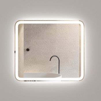 Зеркало подвесное для ванной Onika Магна 80 с LED подсветкой (208096)