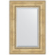 Зеркало настенное Evoform Exclusive 92х62 BY 3428 с фацетом в багетной раме Состаренное серебро с орнаментом 120 мм  (BY 3428)