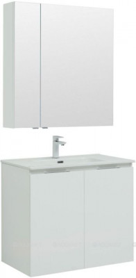 Комплект мебели для ванной Aquanet Алвита New 80 2 дверцы, белый матовый (00274207)