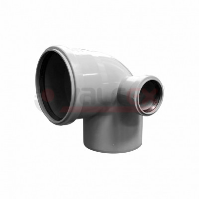 Отвод универсальный для внутренней канализации VALFEX серый (23112150)