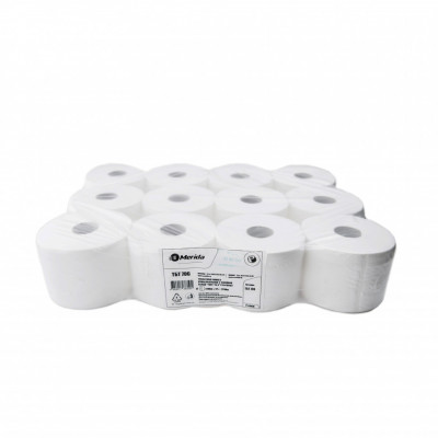 Туалетная бумага универсальная 2-слойная белая "ТОП" (12х100м)