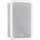Зеркальный шкаф в ванную Jorno Modul 50 Mol.03.50/P/W/JR с подсветкой белый  (Mol.03.50/P/W/JR)