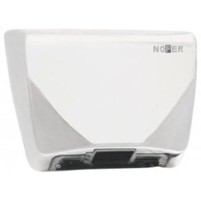 Белая сушилка для рук Nofer THIN c кнопкой 2350 W