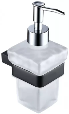 Дозатор для жидкого мыла Allen Brau Infinity настенный черный матовый (6.21006-31)