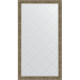 Зеркало настенное Evoform ExclusiveG Floor 200х110 BY 6355 с гравировкой в багетной раме Виньетка античная латунь 85 мм  (BY 6355)