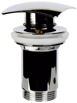 Донный клапан с переливом Clever Hydra 98675 (латунь хром)