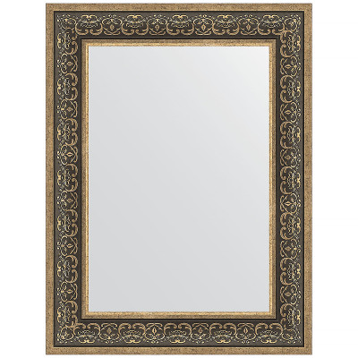 Зеркало настенное Evoform Definite 83х63 BY 3064 в багетной раме Вензель серебряный 101 мм