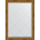 Зеркало настенное Evoform ExclusiveG 101х73 BY 4176 с гравировкой в багетной раме Состаренная бронза с плетением 70 мм  (BY 4176)