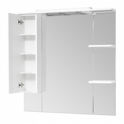 Зеркальный шкаф Aquaton Эмили 105 L белый (1A008602EM01L), для ванной (снято с пр-ва)