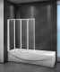 Шторка на ванну Cezares Relax RELAX-V-4-90/140-C-Bi, 90 х 140 см, стекло прозрачное, цвет профиля серый  (RELAX-V-4-90/140-C-Bi)