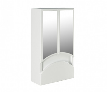 Зеркальный шкаф в ванну навесной  MIXLINE Радуга-46 белый (522473)
