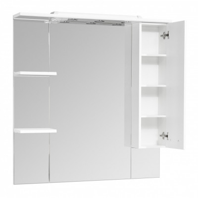 Зеркальный шкаф Aquaton Эмили 105 R белый (1A008602EM01R), для ванной (снято с пр-ва)