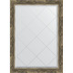 Зеркало настенное Evoform ExclusiveG 101х73 BY 4178 с гравировкой в багетной раме Старое дерево с плетением 70 мм  (BY 4178)
