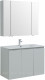 Комплект мебели для ванной Aquanet Алвита New 100 3 дверцы, серый (00274198)  (00274198)