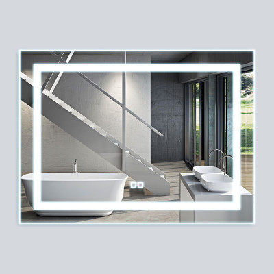 Зеркало в ванную Vincea LED VLM-2C800 800x600 сенсорный выкл диммер прямоугольное