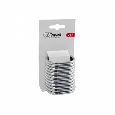GFmark 75001 кольца для штор и карнизов, пластик/хром