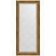 Зеркало настенное Evoform ExclusiveG 123х53 BY 4047 с гравировкой в багетной раме Состаренная бронза с плетением 70 мм  (BY 4047)